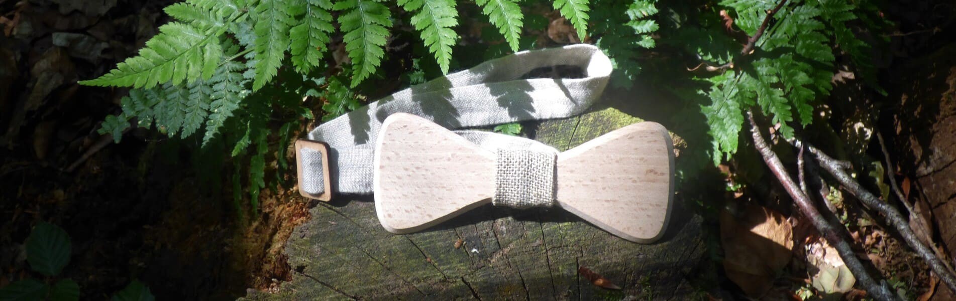 Noeud papillon en bois - Breizh Pap'